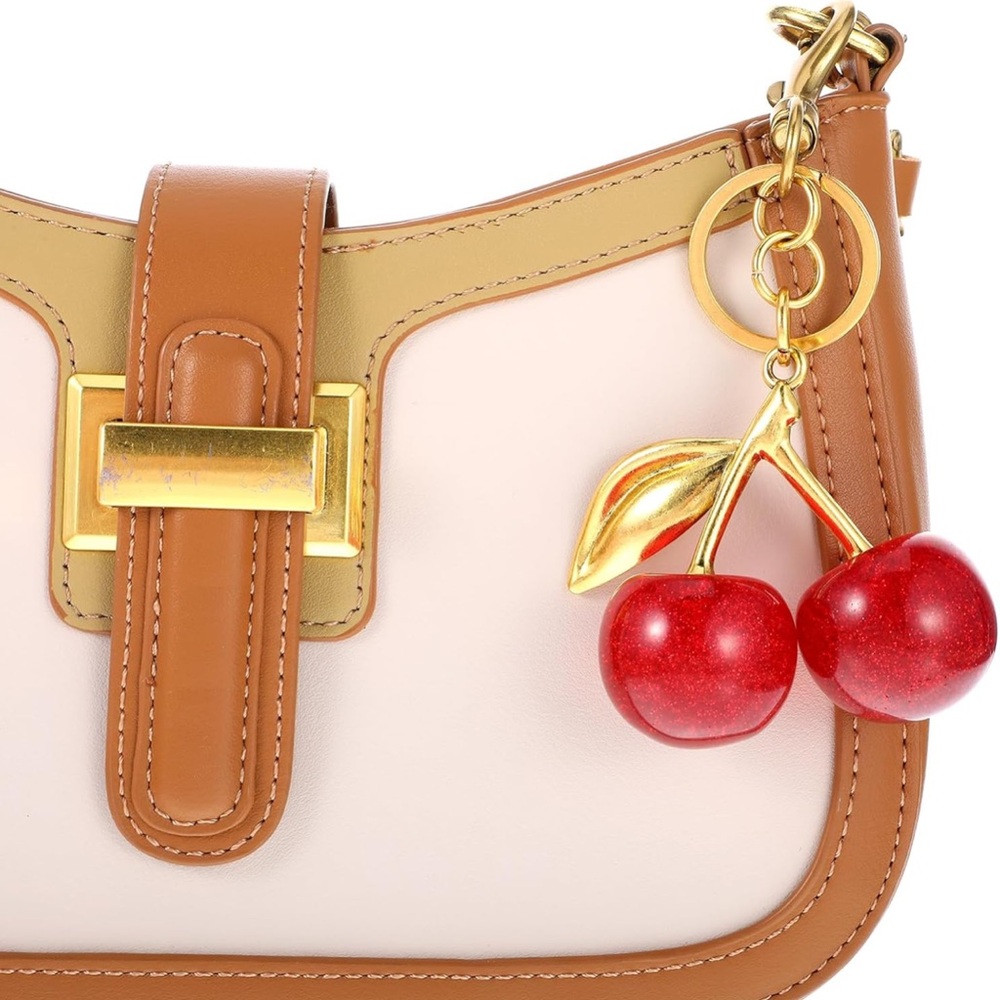 Cherry Bag Charm/ Keychain